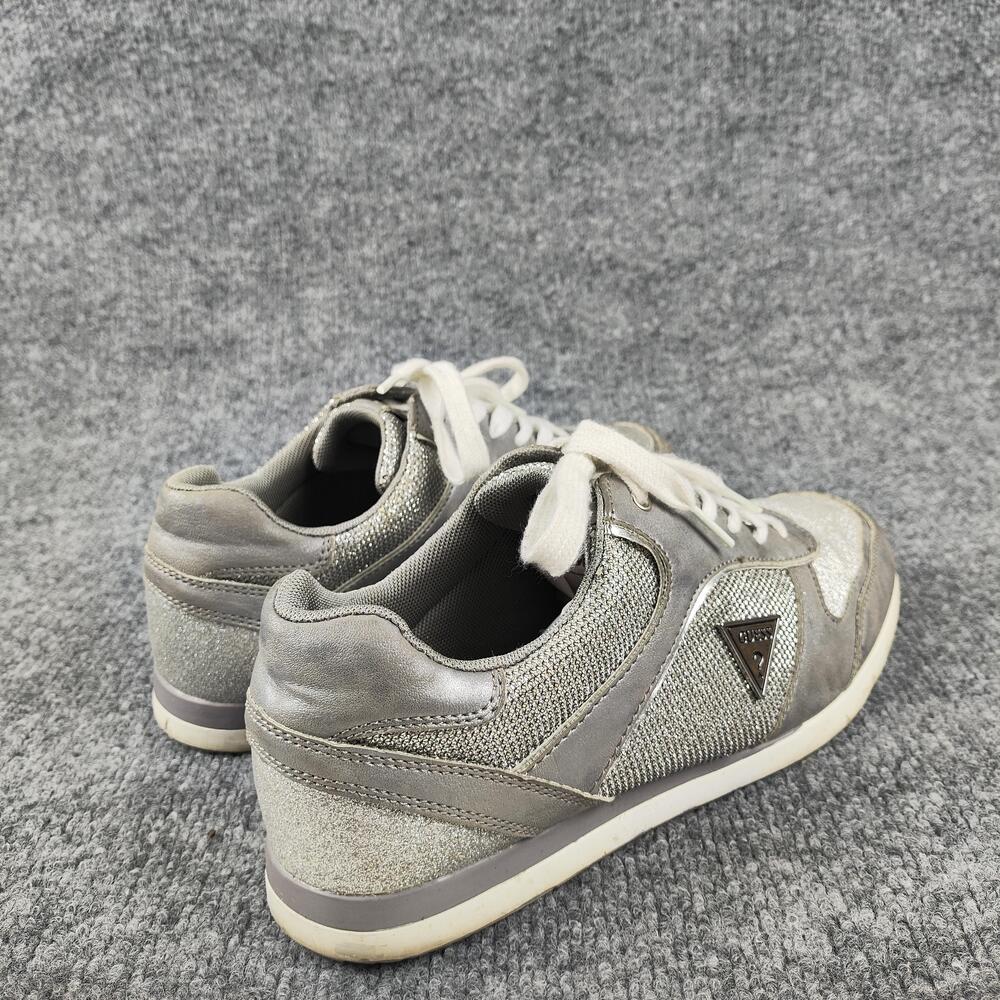 GUESS Shoes Womens Size 10 Silver Glitter Athletic Low Top Sneakers WGEILA-C - Picture 13 of 16
